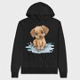 Wet Puppy Face, Hanorac Oversize Barbati (Unisex)