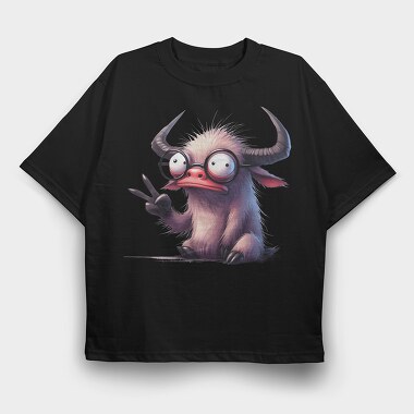 Yak Glasses Idea, Tricou Oversize Barbati (Unisex)