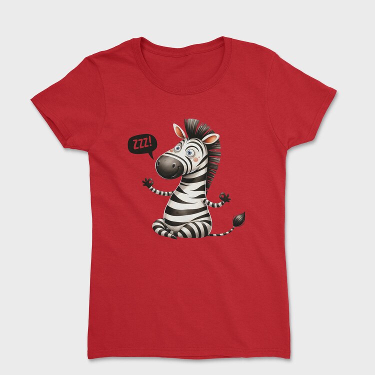 Zebra Sleeping, Tricou Femei