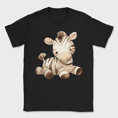 Zebra Stuffed Animal, Tricou Barbati (Unisex)