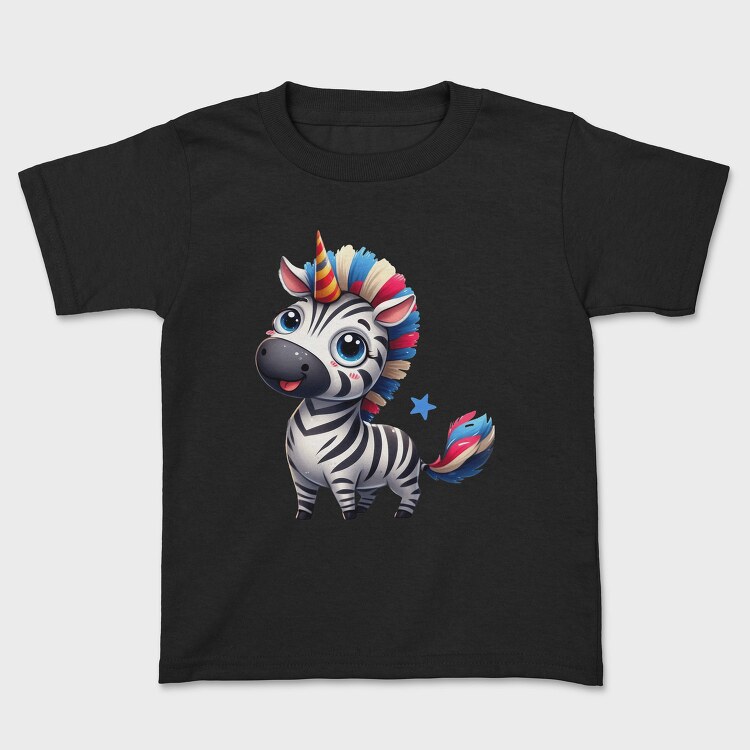 Zebra Horns Smile, Tricou Copii