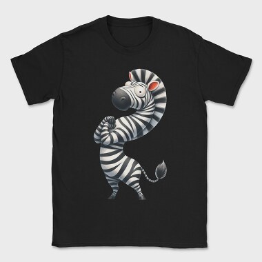 Zebra Standing Upright, Tricou Barbati (Unisex)