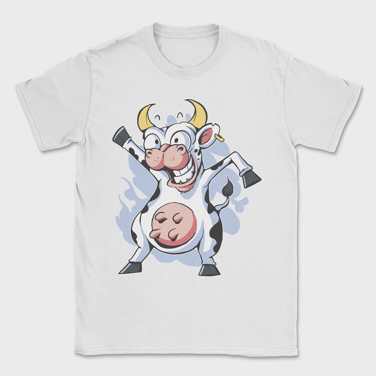 Crazy Dancing Cow, Tricou Barbati (Unisex)