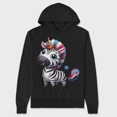 Zebra Horns Smile, Hanorac Oversize Barbati (Unisex)