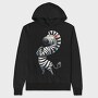 Zebra Standing Upright, Hanorac Oversize Barbati (Unisex)