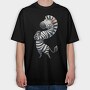 Zebra Standing Upright, Tricou Oversize Barbati (Unisex)