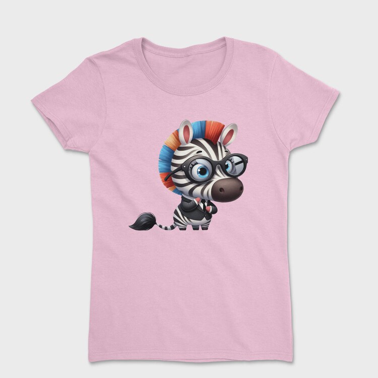 Zebra Glasses Suit, Tricou Femei