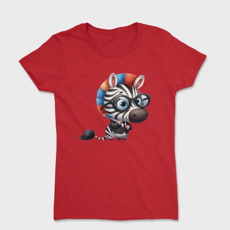 Zebra Glasses Suit, Tricou Femei