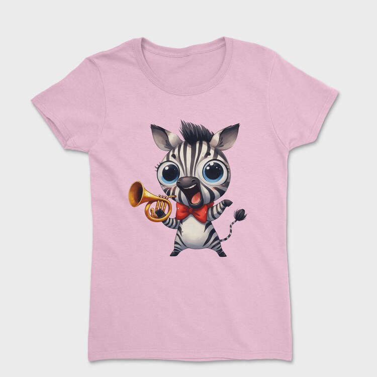 Zebra Trumpet Smile, Tricou Femei