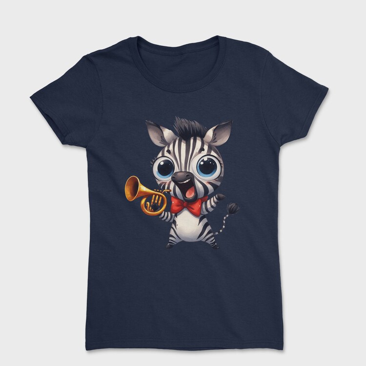 Zebra Trumpet Smile, Tricou Femei