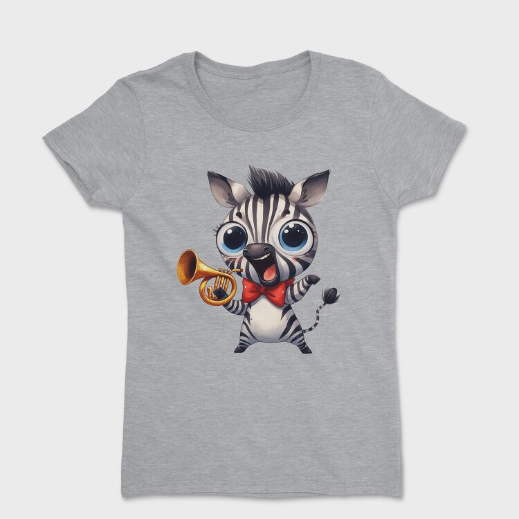 Zebra Trumpet Smile, Tricou Femei