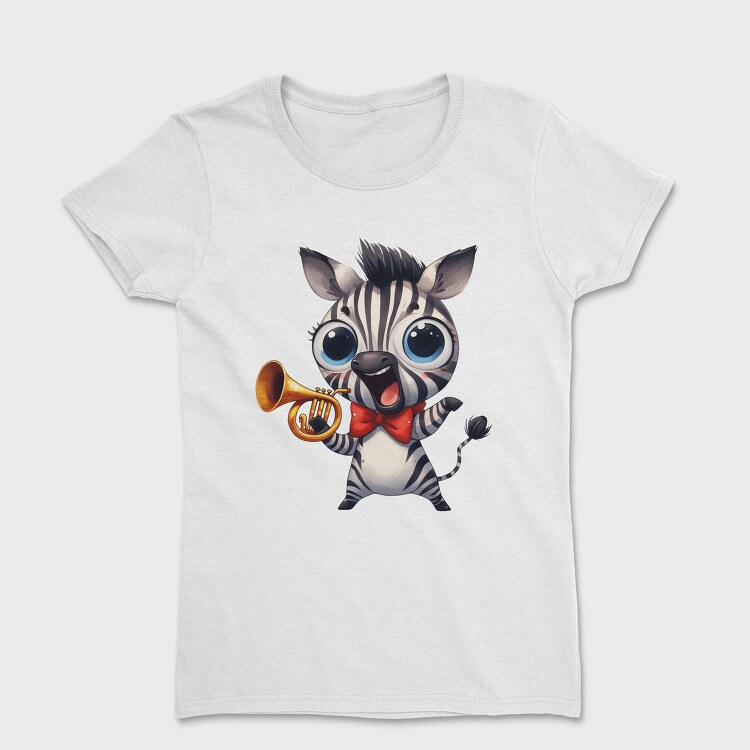 Zebra Trumpet Smile, Tricou Femei