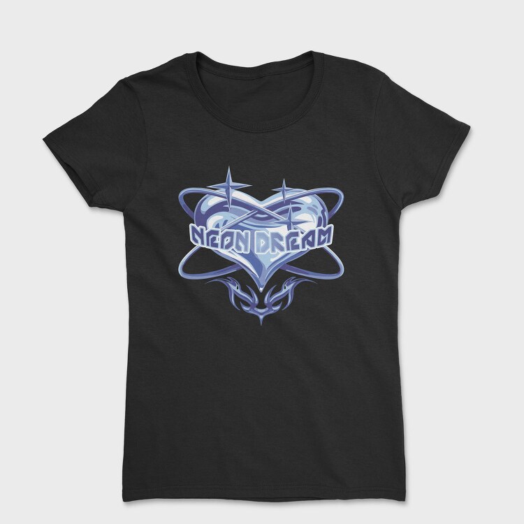 Y3K Neon Dream Heart, Tricou Femei