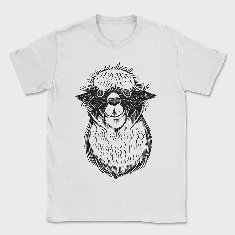 Creepy Alpaca, Tricou Barbati (Unisex)