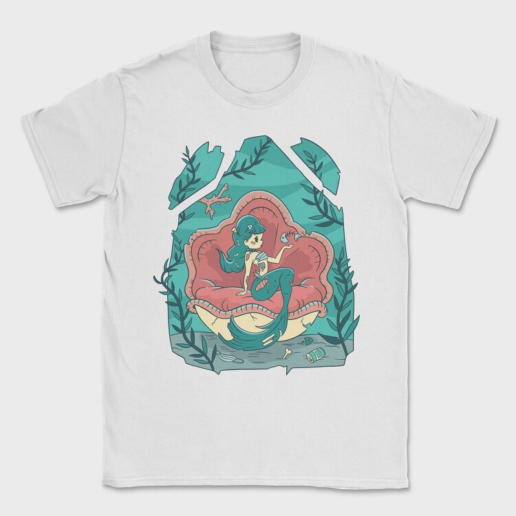 Creepy Halloween Mermaid Cute, Tricou Barbati (Unisex)