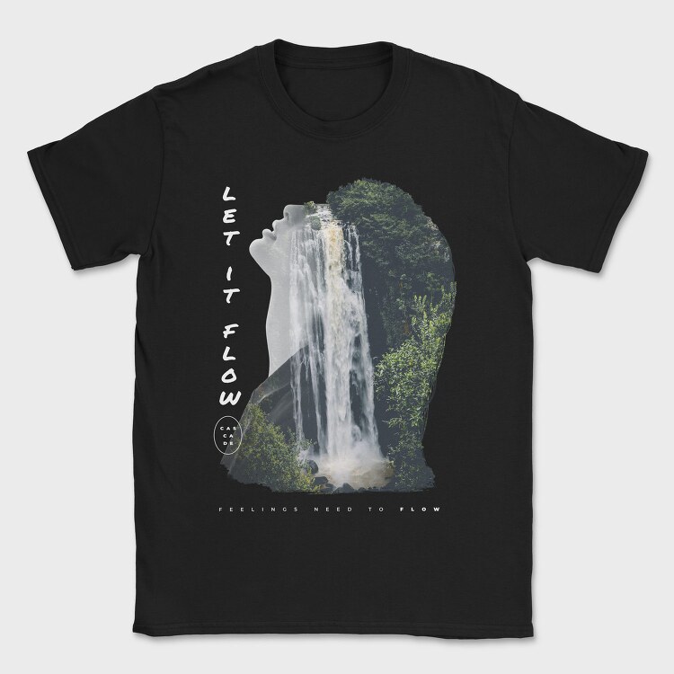 Cascade Woman, Tricou Barbati (Unisex)