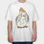 Cartoon Peekaboo, Tricou Oversize Barbati (Unisex)
