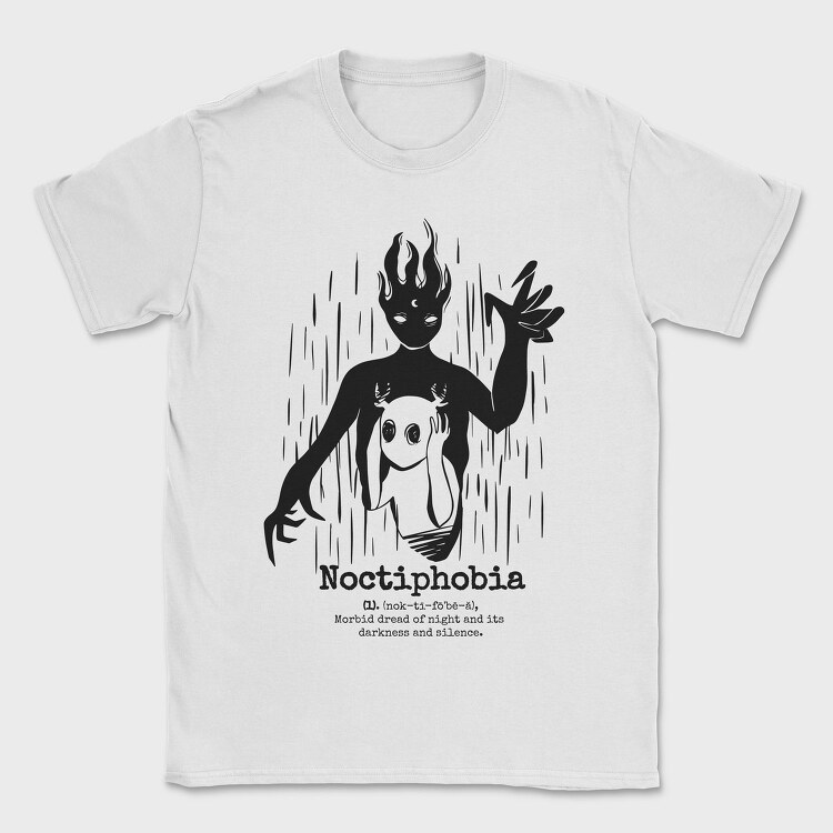 Creepy Noctiphobia, Tricou Barbati (Unisex)