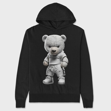 Athlete Teddy Bear, Hanorac Oversize Barbati (Unisex)