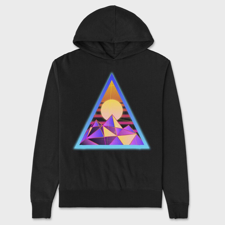 Psychedelics Triangle 004, Hanorac Oversize Barbati (Unisex)