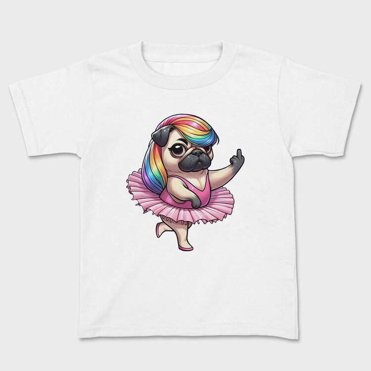 Pug Ballerina Ballet, Tricou Copii