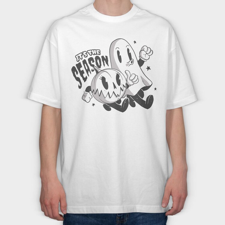 Cartoon Halloween Season, Tricou Oversize Barbati (Unisex)