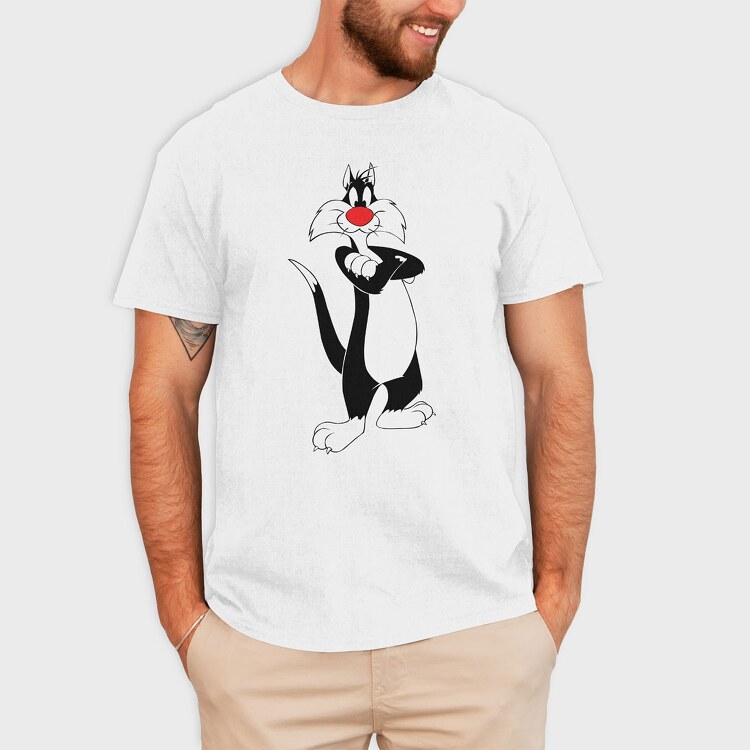 Cartoon Retro Silvestre 5, Tricou Barbati (Unisex)