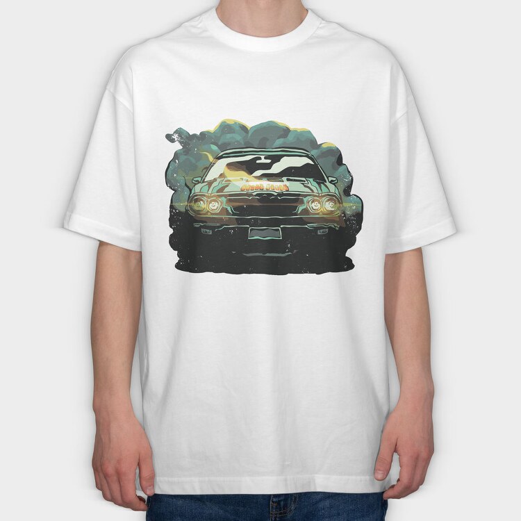Car Shadow, Tricou Oversize Barbati (Unisex)