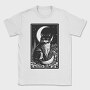 Cat and Moon Card, Tricou Barbati (Unisex)