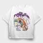 Cat and Dog Caravan, Tricou Oversize Barbati (Unisex)