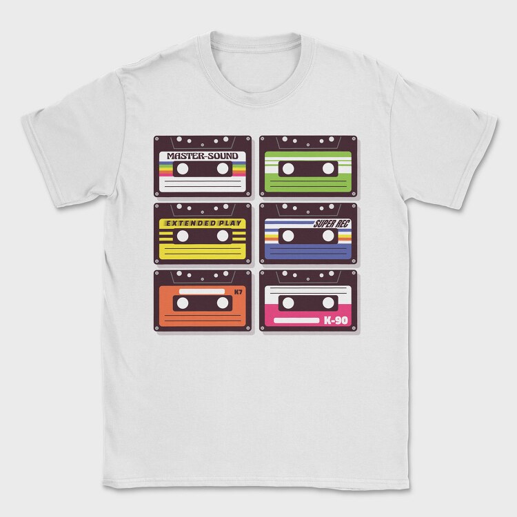 Cassettes, Tricou Barbati (Unisex)
