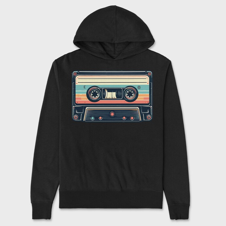 Cassete Vintage, Hanorac Oversize Barbati (Unisex)