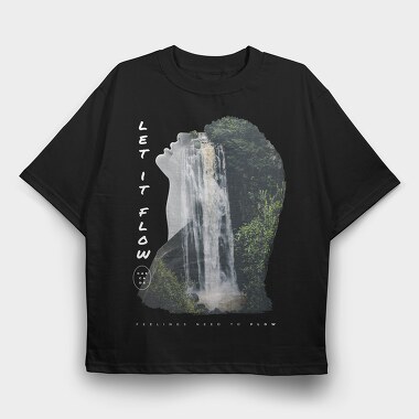 Cascade Woman, Tricou Oversize Barbati (Unisex)