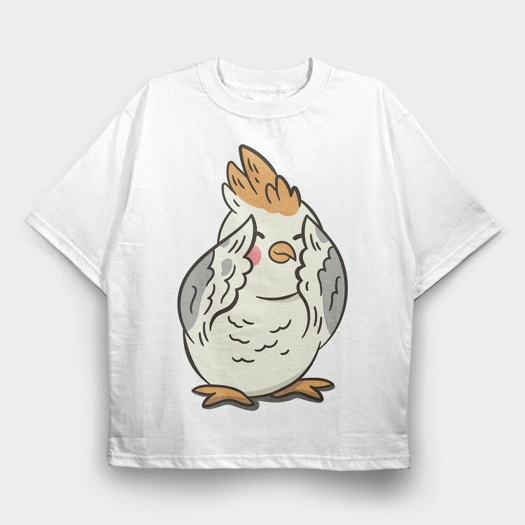 Cartoon Peekaboo, Tricou Oversize Barbati (Unisex)