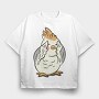 Cartoon Peekaboo, Tricou Oversize Barbati (Unisex)