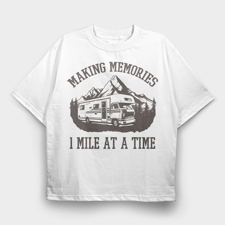 Caravan Memories, Tricou Oversize Barbati (Unisex)