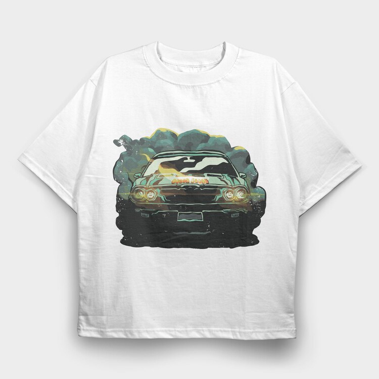 Car Shadow, Tricou Oversize Barbati (Unisex)