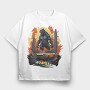 Car Monster Japanese, Tricou Oversize Barbati (Unisex)