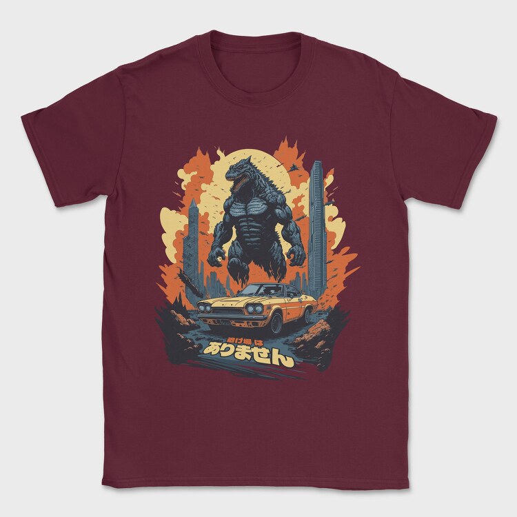 Car Monster Japanese, Tricou Barbati (Unisex)