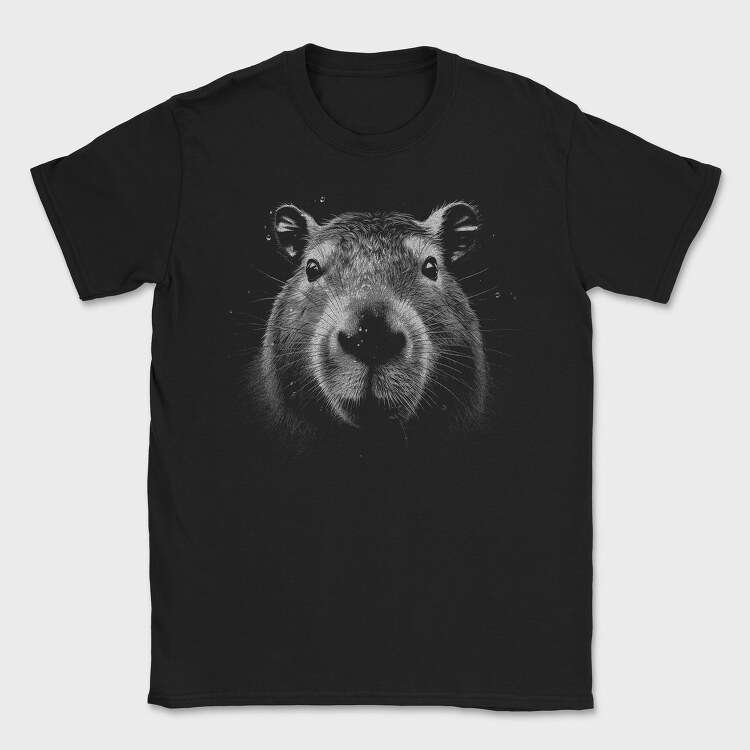 Capybara Monochrome, Tricou Barbati (Unisex)
