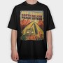 Camping Sky Above, Tricou Oversize Barbati (Unisex)