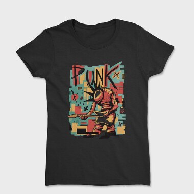 Punk Musician Abstract Music, Tricou Femei