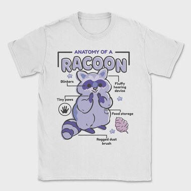 Raccoon Anatomy, Tricou Barbati (Unisex)
