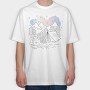 Camping Aurora, Tricou Oversize Barbati (Unisex)