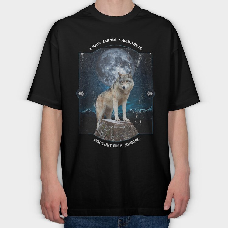 Canis Lupus Familiaris, Tricou Oversize Barbati (Unisex)