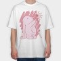Rabbit And Dandelion, Tricou Oversize Barbati (Unisex)
