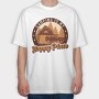 Camping Happy Place, Tricou Oversize Barbati (Unisex)