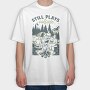 Camping With Friends, Tricou Oversize Barbati (Unisex)