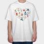 Camping Elements Heart, Tricou Oversize Barbati (Unisex)