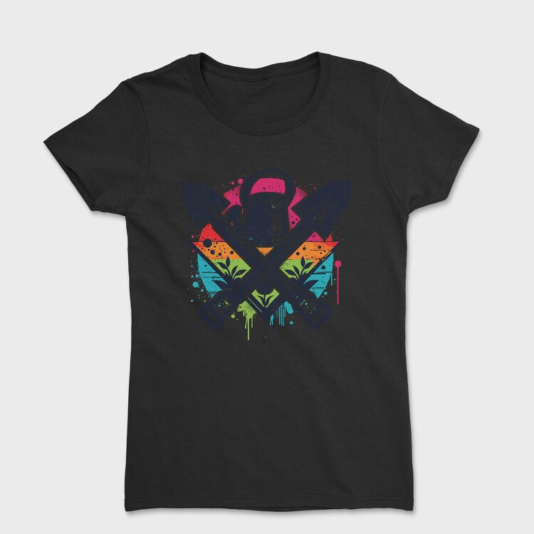 Rainbow Gardening Tools Graffiti, Tricou Femei